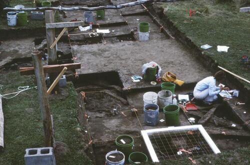 Excavations at Bugas-Holding site, Park County, Wyoming